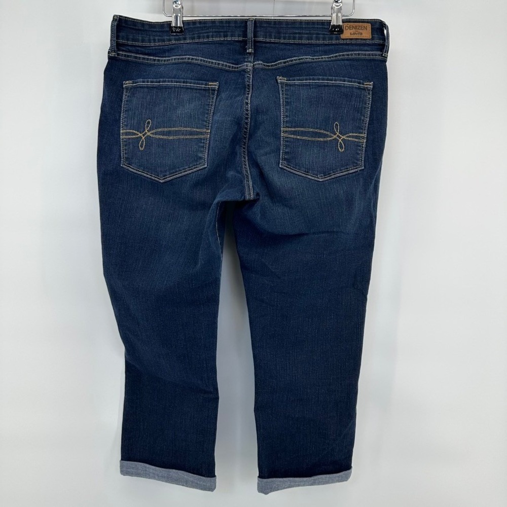 DENIZEN Levis Modern Crop Caori Jeans Dark Wash Cuffed Women's Size 16 W33 - Picture 3 of 8